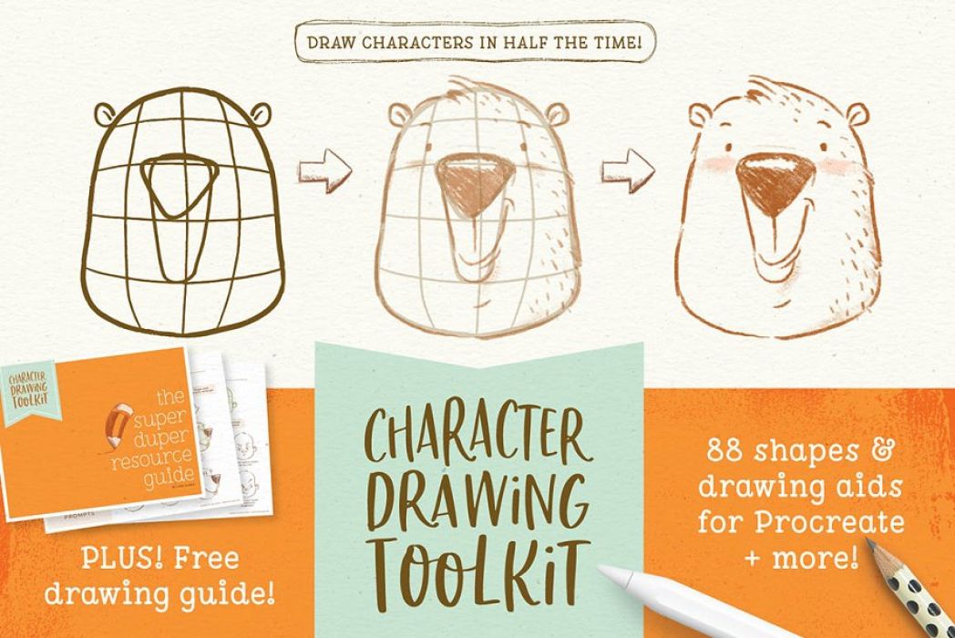[Paid] Procreate Character Drawing Toolkit - Free Brushes for Procreate
