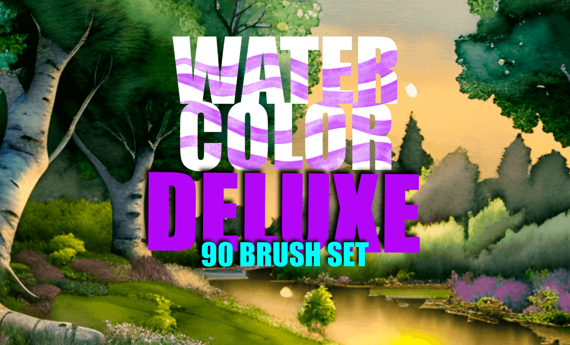 WATERCOLOR Brushset - Free Brushes for Procreate