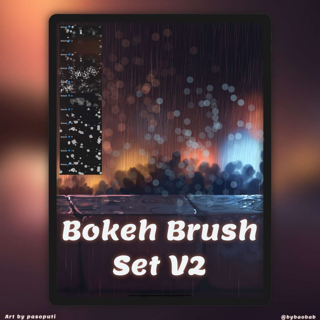 FREE Bokeh Brush Set! V2 - Free Brushes for Procreate