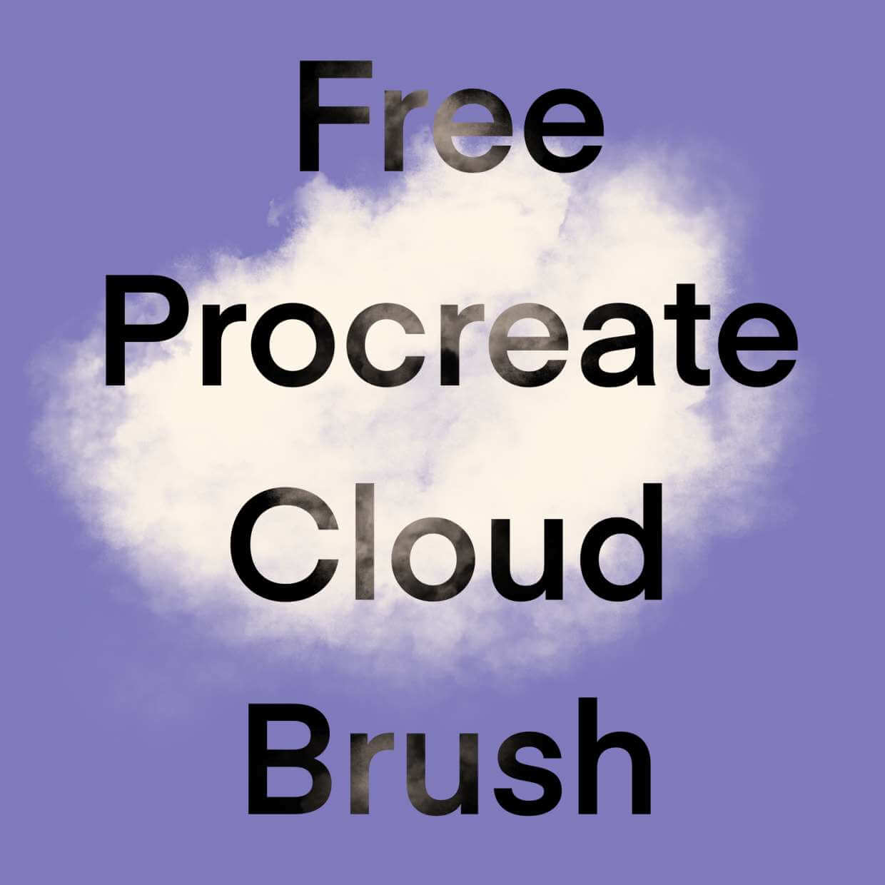 Cloud Brush - Free Brushes for Procreate