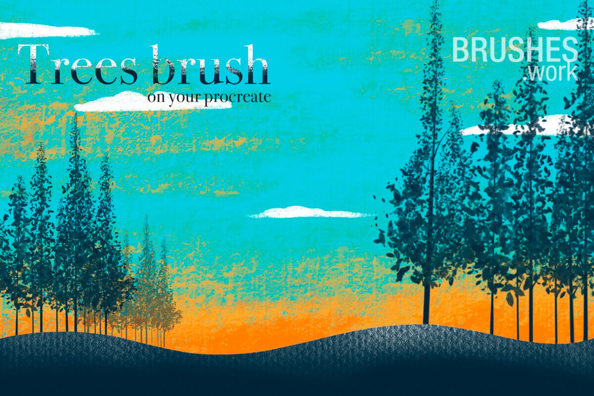 Trees brush free - Free Brushes for Procreate