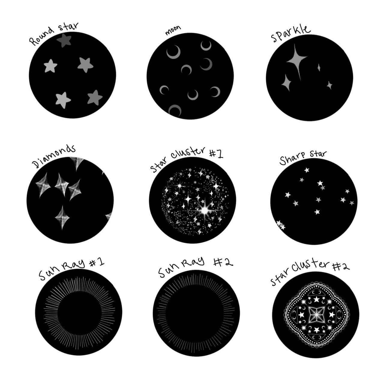 Celestial brushes Free - Free Brushes for Procreate