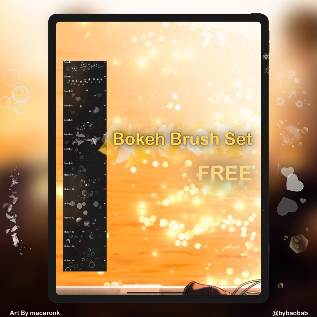 FREE Bokeh Brush Set for Procreate! - Free Brushes for Procreate