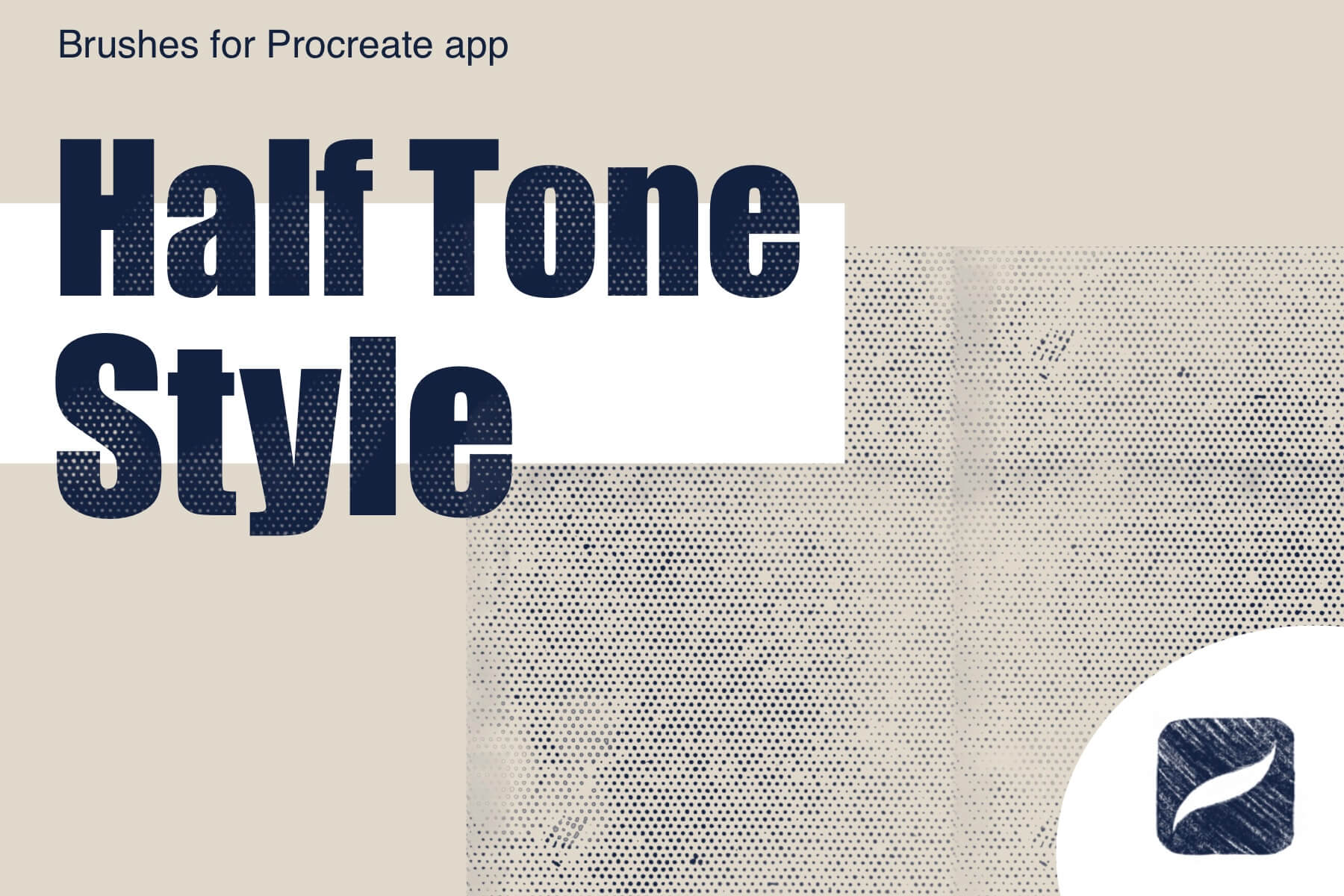 HALF TONE procreate brush - Free Brushes for Procreate