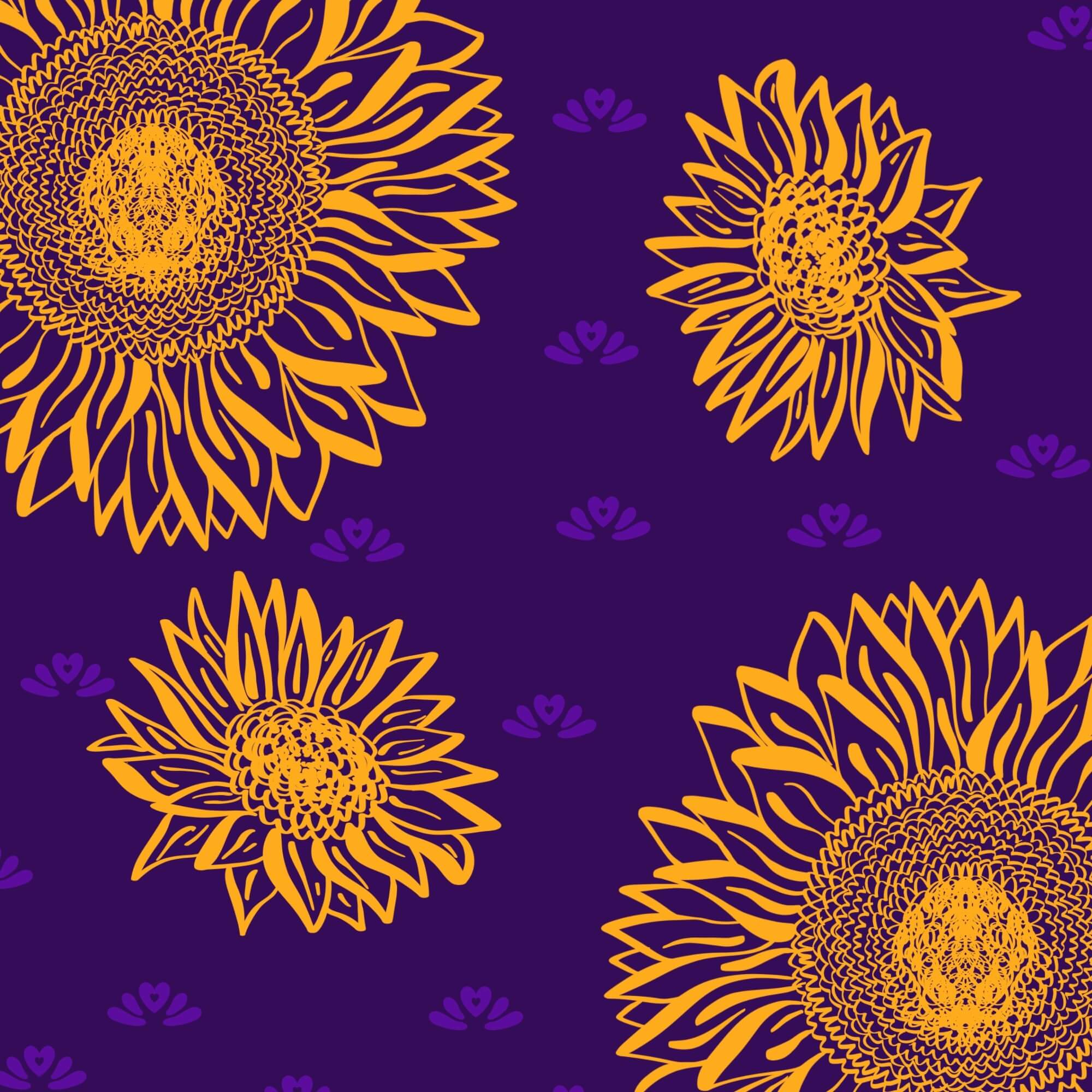 Procreate Brush - Sunflower Stamp - Free Brushes for Procreate