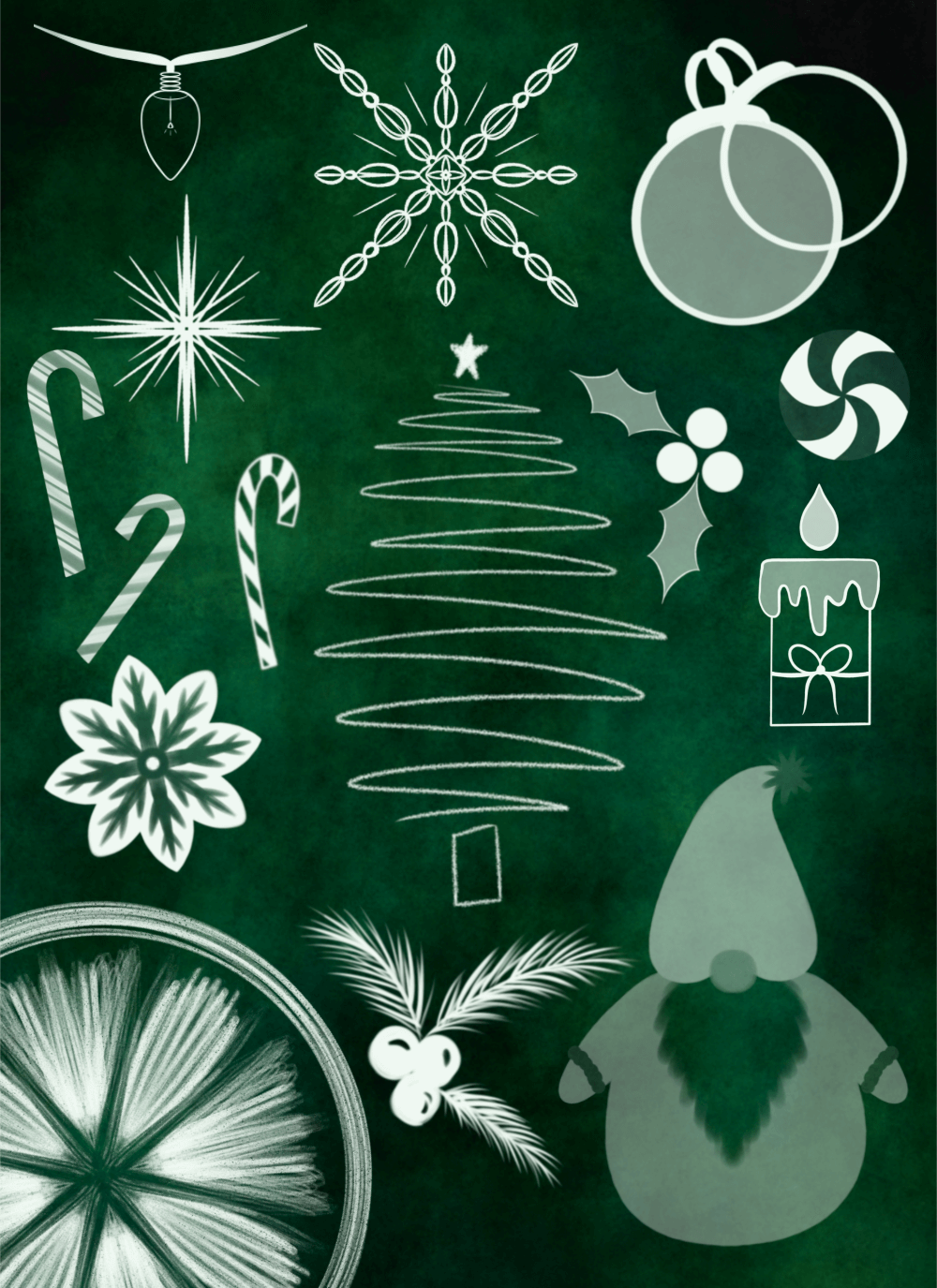 Winter Holidays brushset - Free Brushes for Procreate