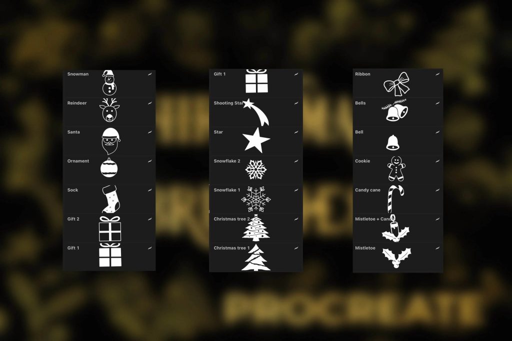 Christmas Brushes - Procreate - Free Brushes for Procreate