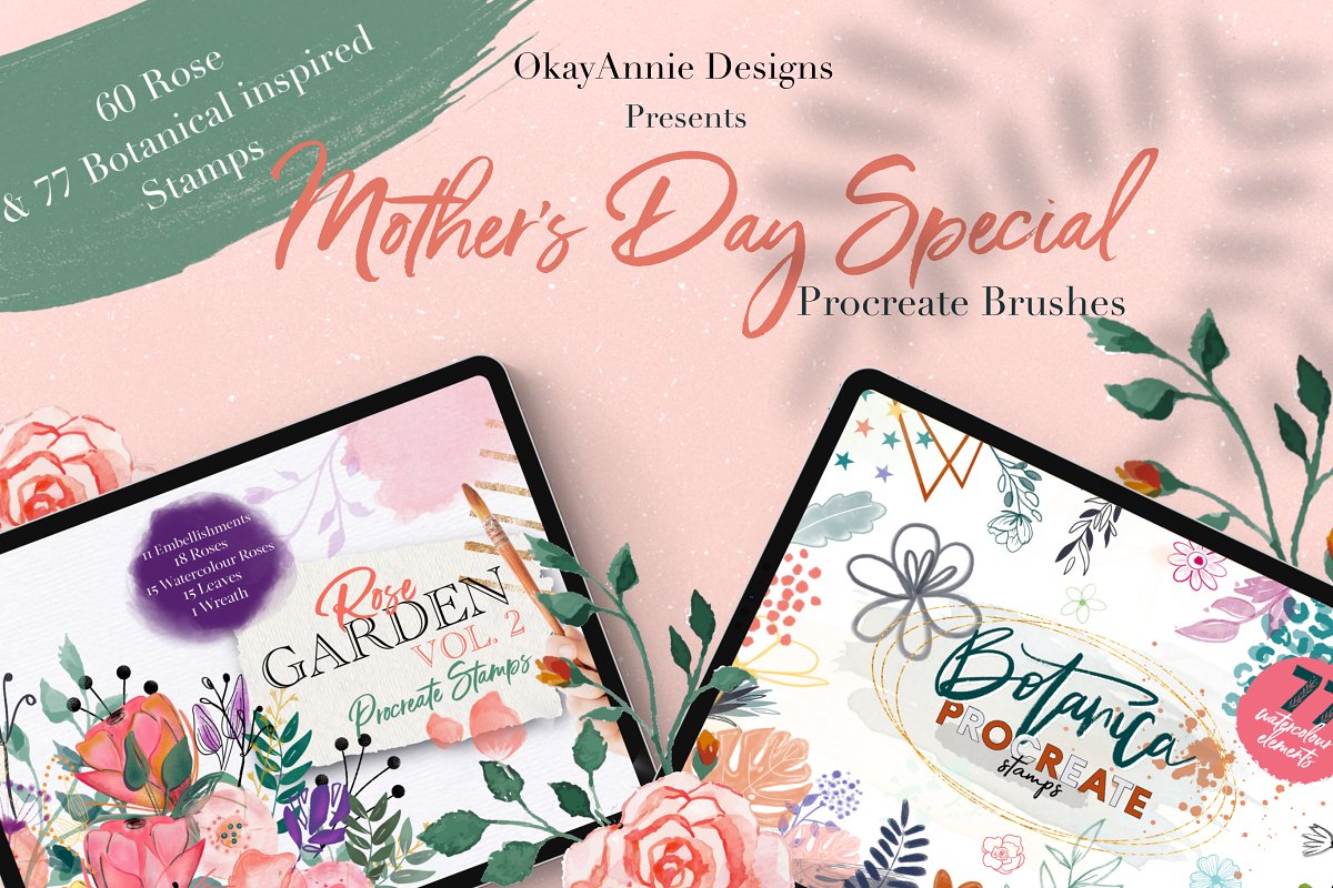 [Paid] Say It With Flowers Bundle Pack - Free Brushes for Procreate